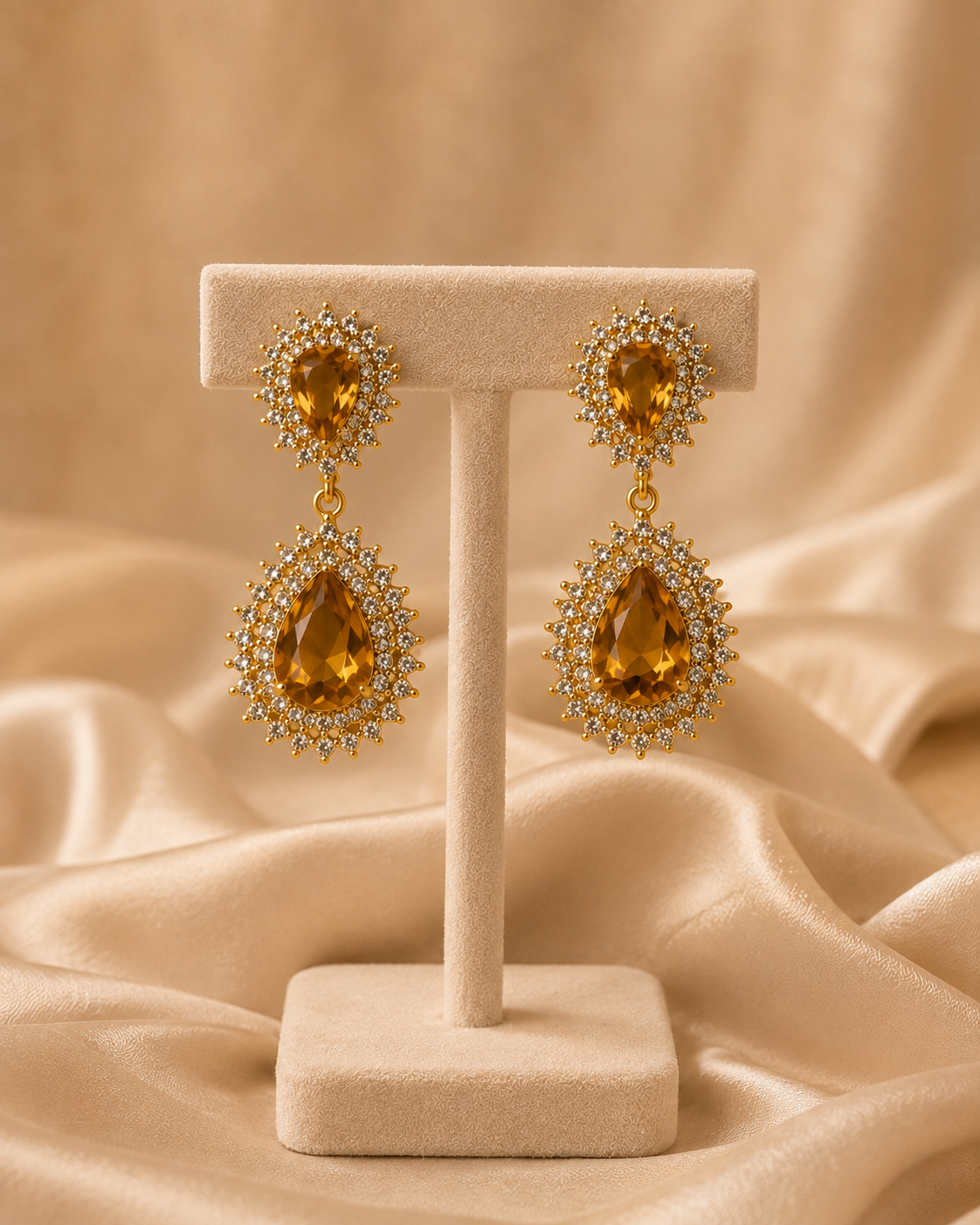 Golden-Topaz-Earrings