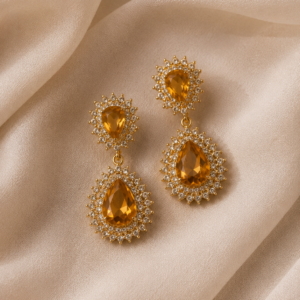 Golden-Topaz-Imperial-Halo-Statement-Earrings